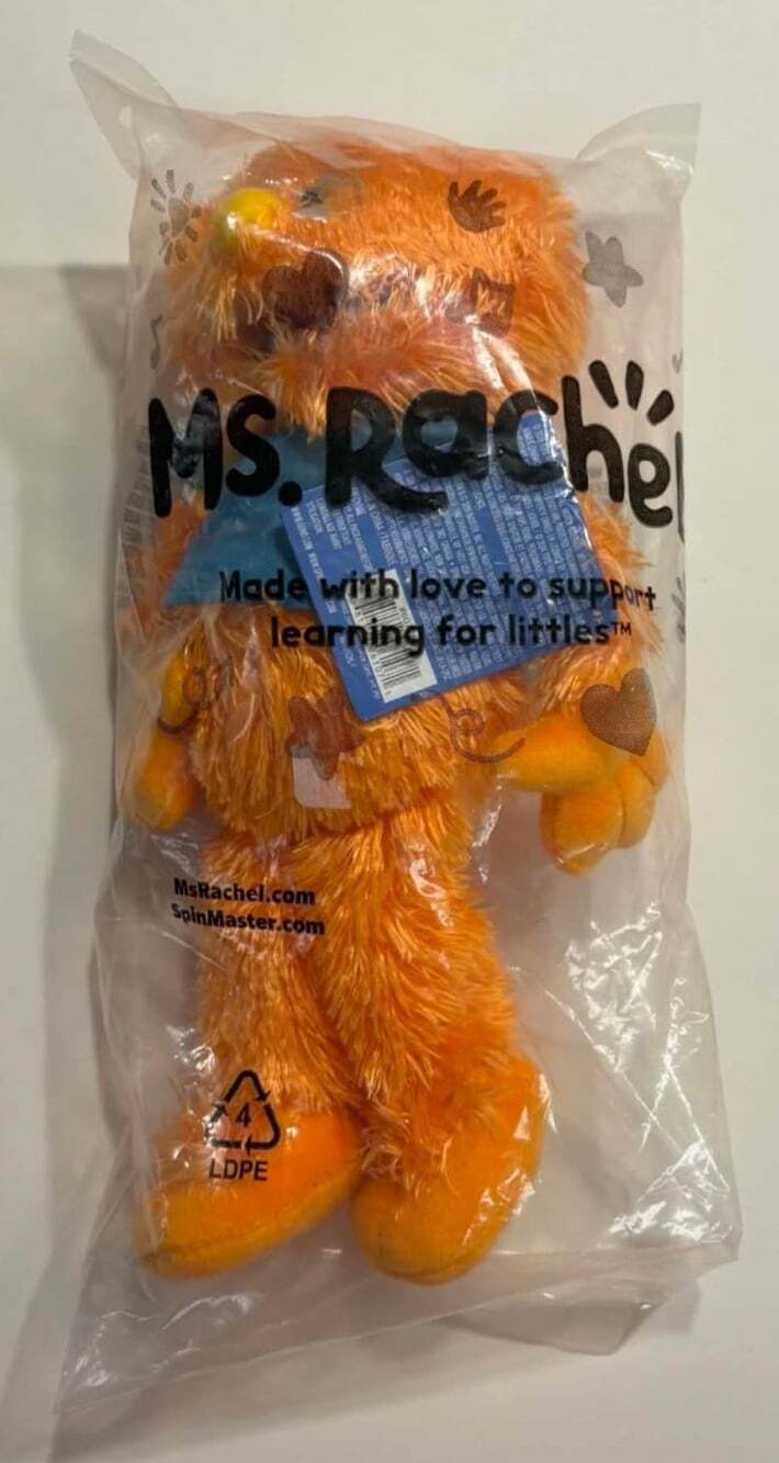 Ms. Rachel Herbie Cuddle and Comfort Friend 11 Inch Orange Furry Plush